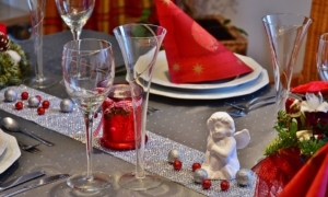 Vánoční stůl prostírání