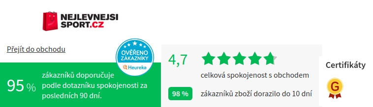 Nejlevnejsisport.cz Heureka